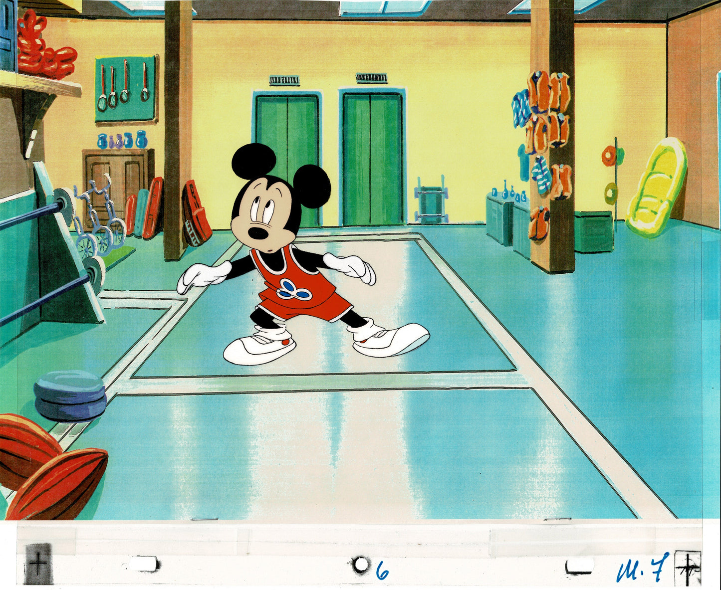 Mickey Mouse Production Animation Cel Fanta Commercial 1980's Disney OHC