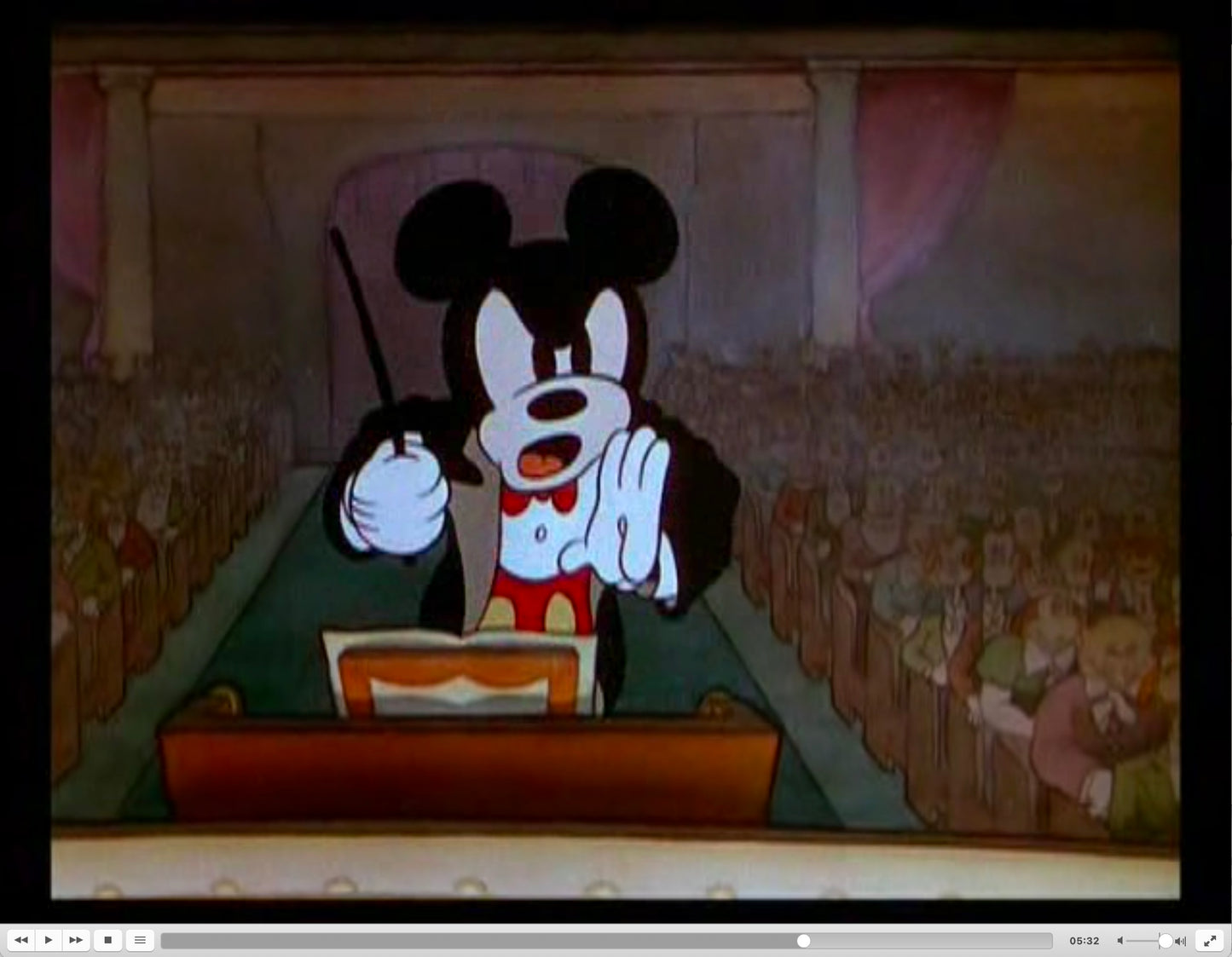 Mickey Mouse 1936 Original Production Animation Cel Drawing from Disney Mickey's Grand Opera 331
