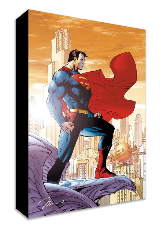 Superman Jim Lee Warner Brothers DC Comics Mighty Mini Gallery-Wrapped Limited Edition of 1500 Canvas Print For Tomorrow