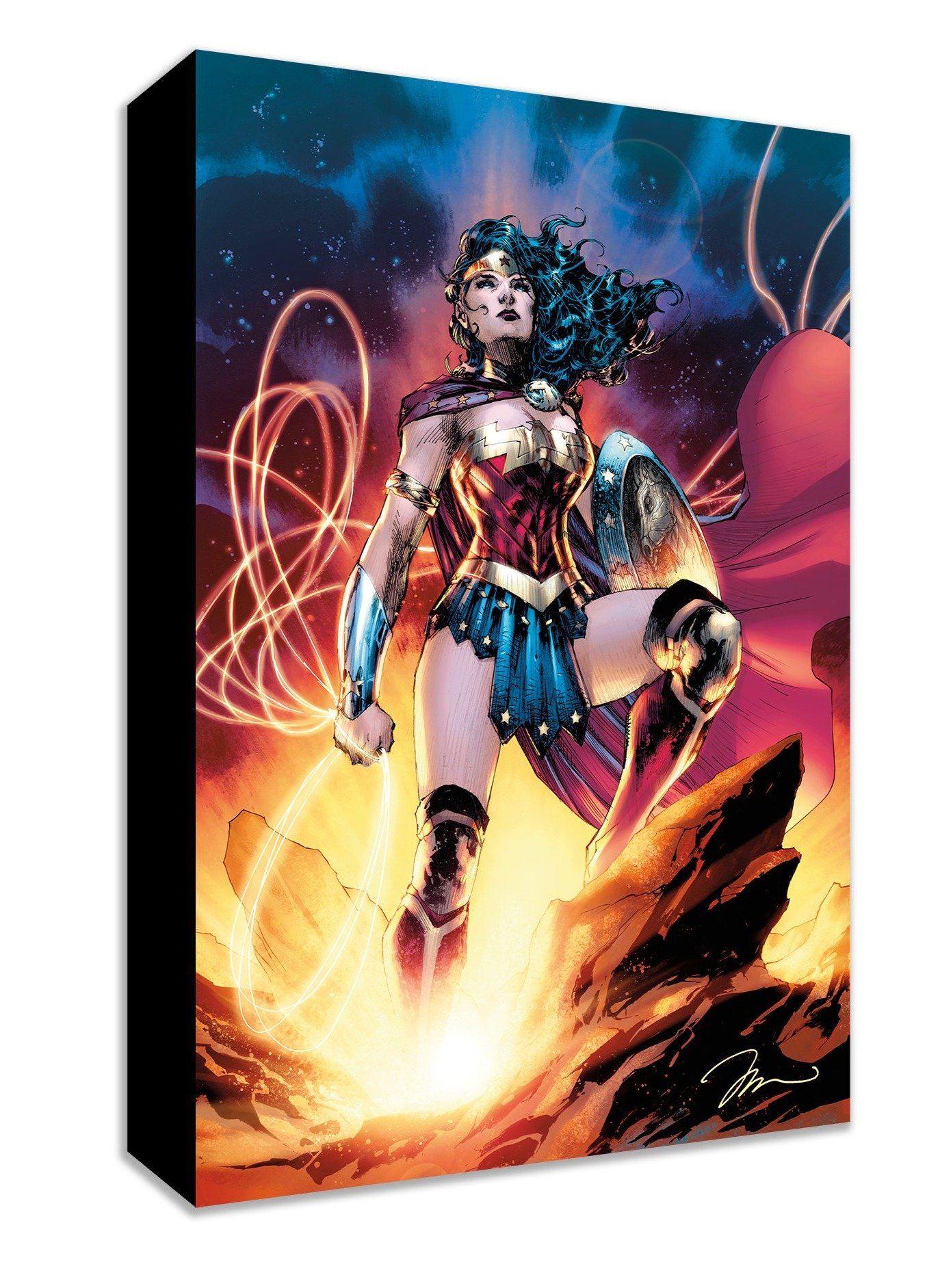 Wonder Woman Jim Lee Warner Brothers DC Comics Mighty Mini Gallery-Wrapped Limited Edition of 1500 Canvas Print Goddess of Truth