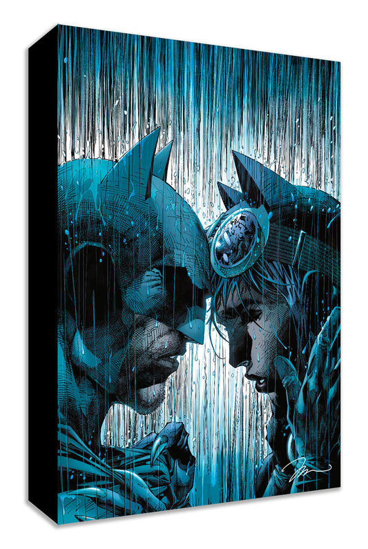 Batman Catwoman Jim Lee Warner Brothers Mighty Mini Gallery-Wrapped Limited Edition of 1500 Canvas Print Bring on the Rain