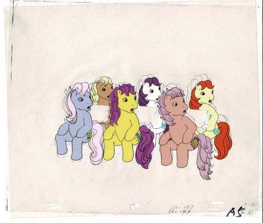 My Little Pony Original Production Animation Cel Hasbro Sunbow 1980s or 90s UNIQUE G-A5