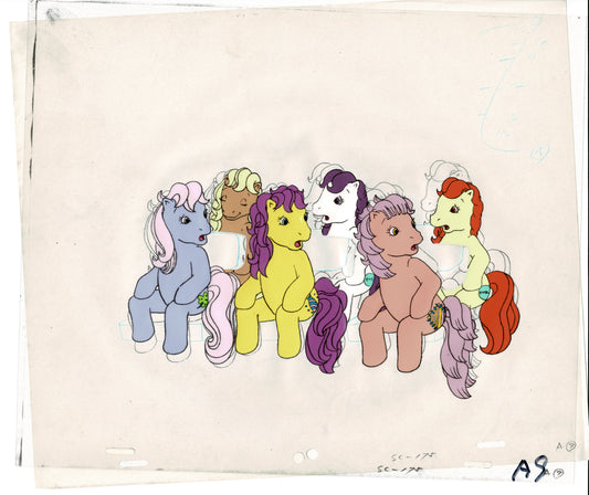 My Little Pony Original Production Animation Cel Hasbro Sunbow 1980s or 90s UNIQUE G-pa9