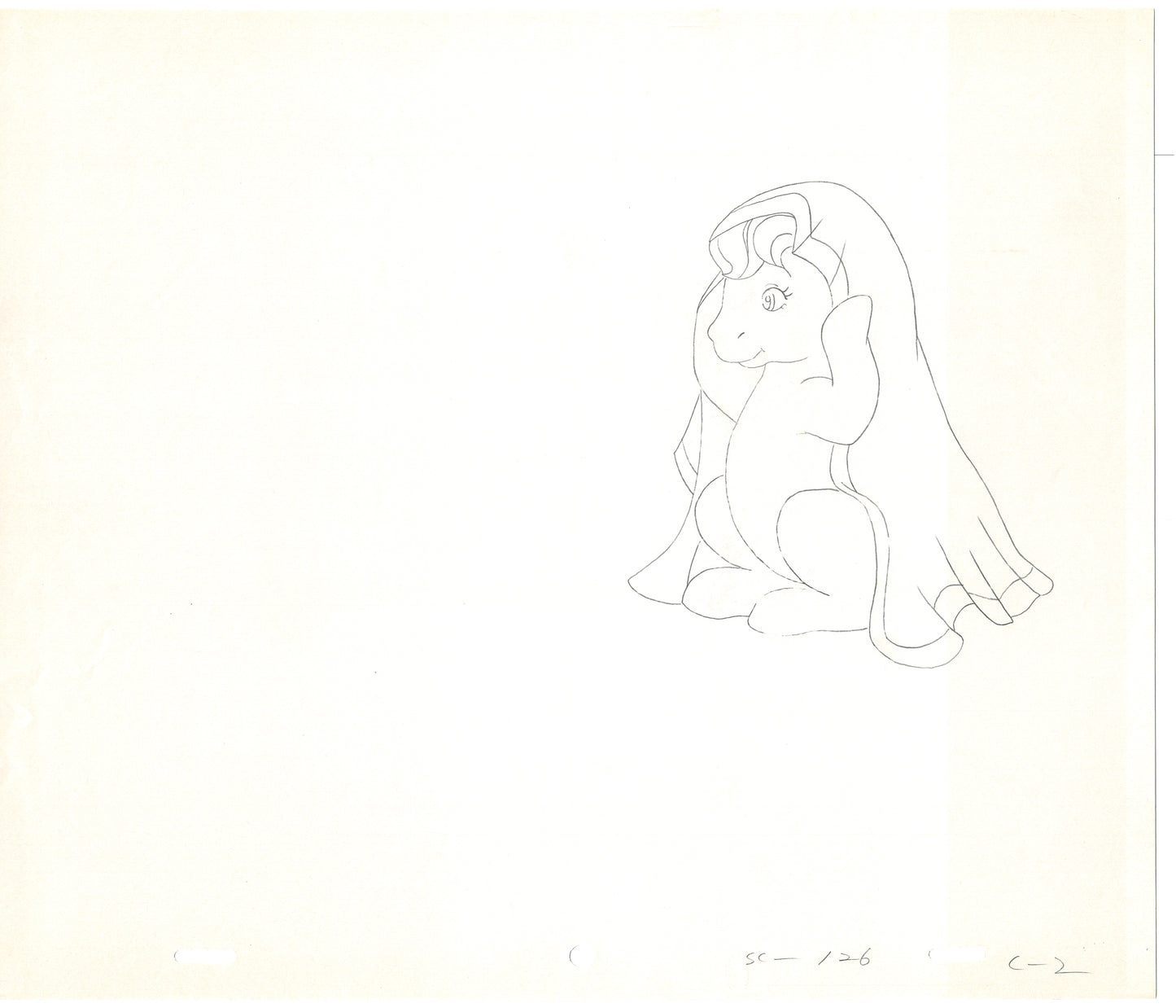 Lot of 15 My Little Pony Animation Cel Drawings Hasbro Sunbow 1980s 90s