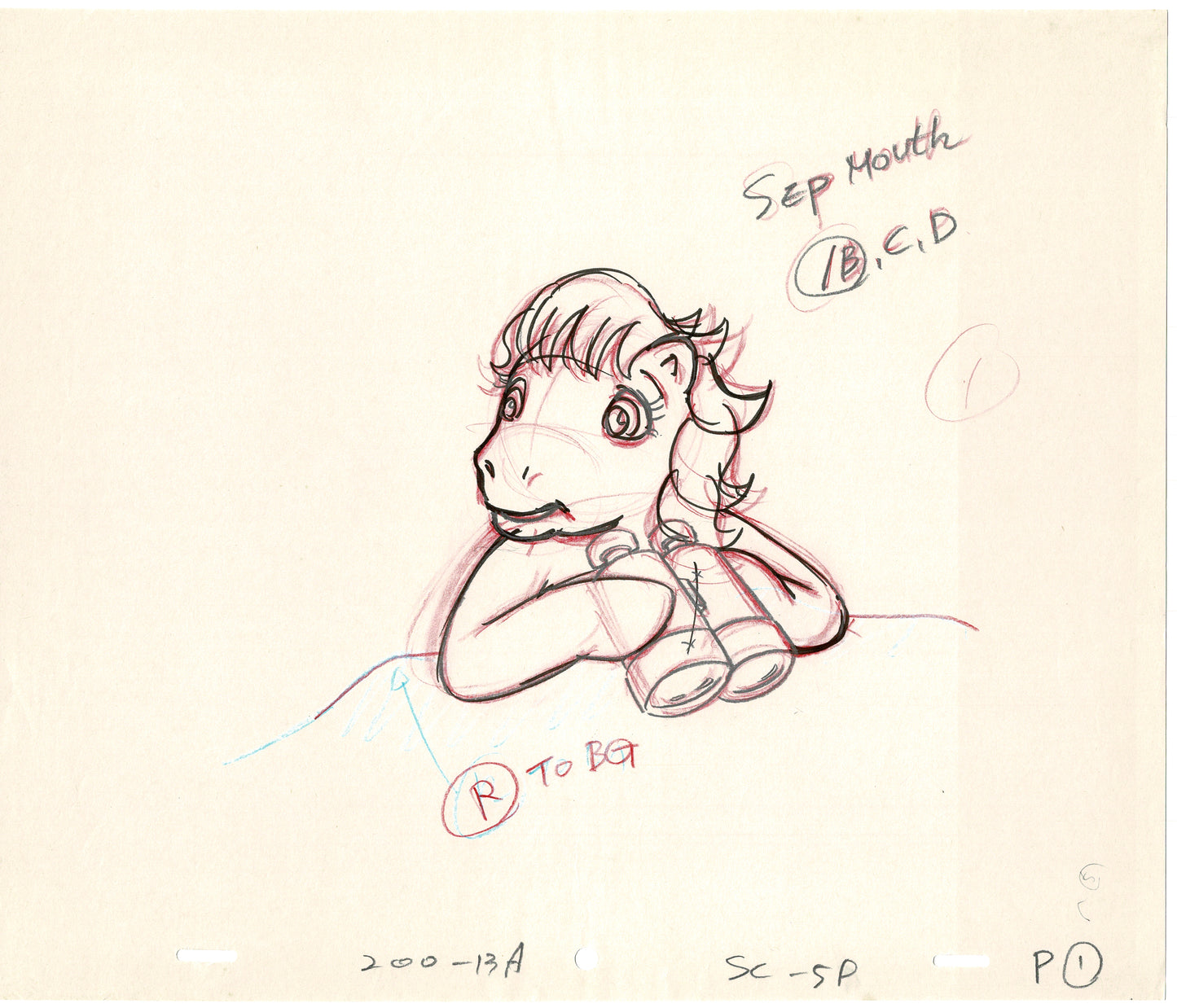 Lot of 15 My Little Pony Animation Cel Drawings Hasbro Sunbow 1980s 90s