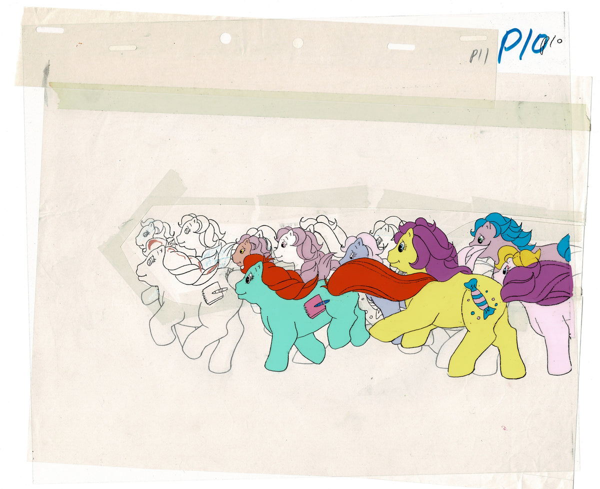 Sunbow Animation Style My Little Pony Original Production Animation Cel Hasbro Sunbow 1980s o ...