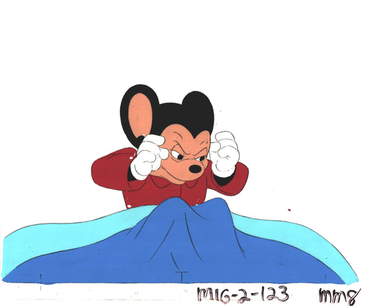 Mighty Mouse Cartoon Production Animation Cel and Drawing Filmation Anime Actually Used ON SCREEN C-mm8