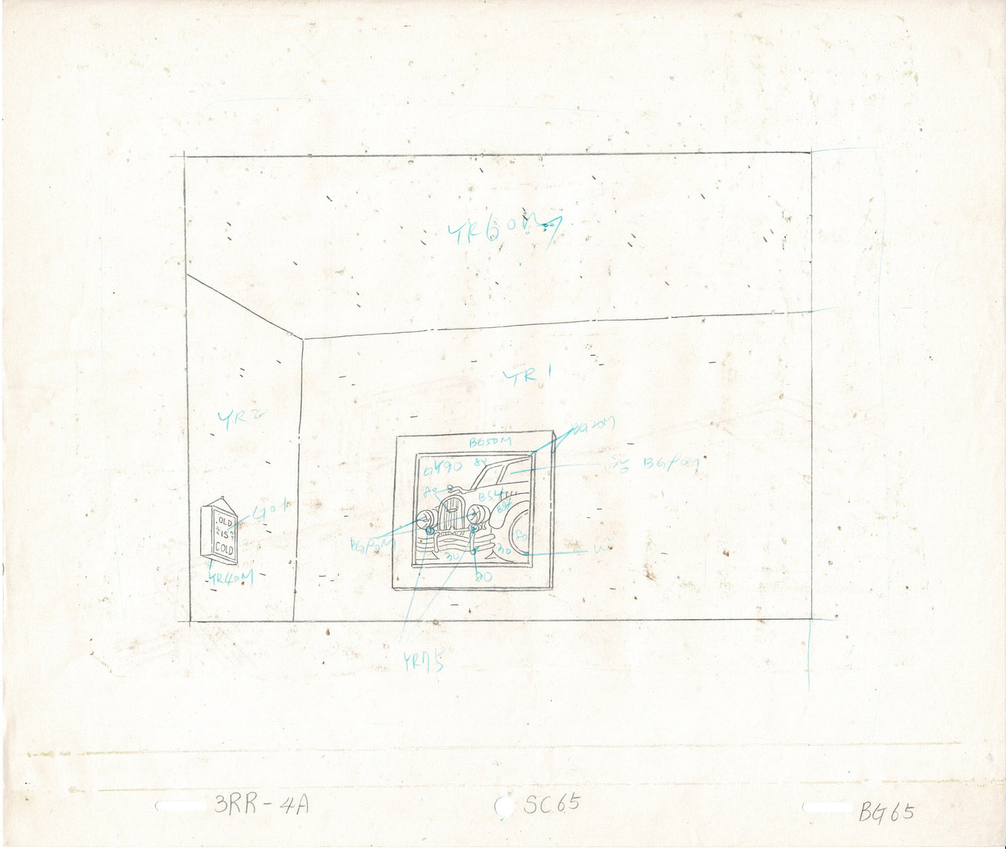 Rugrats Original Production Cel with OBG Original background and drawings! of Didi Pickles Nickelodeon 1993