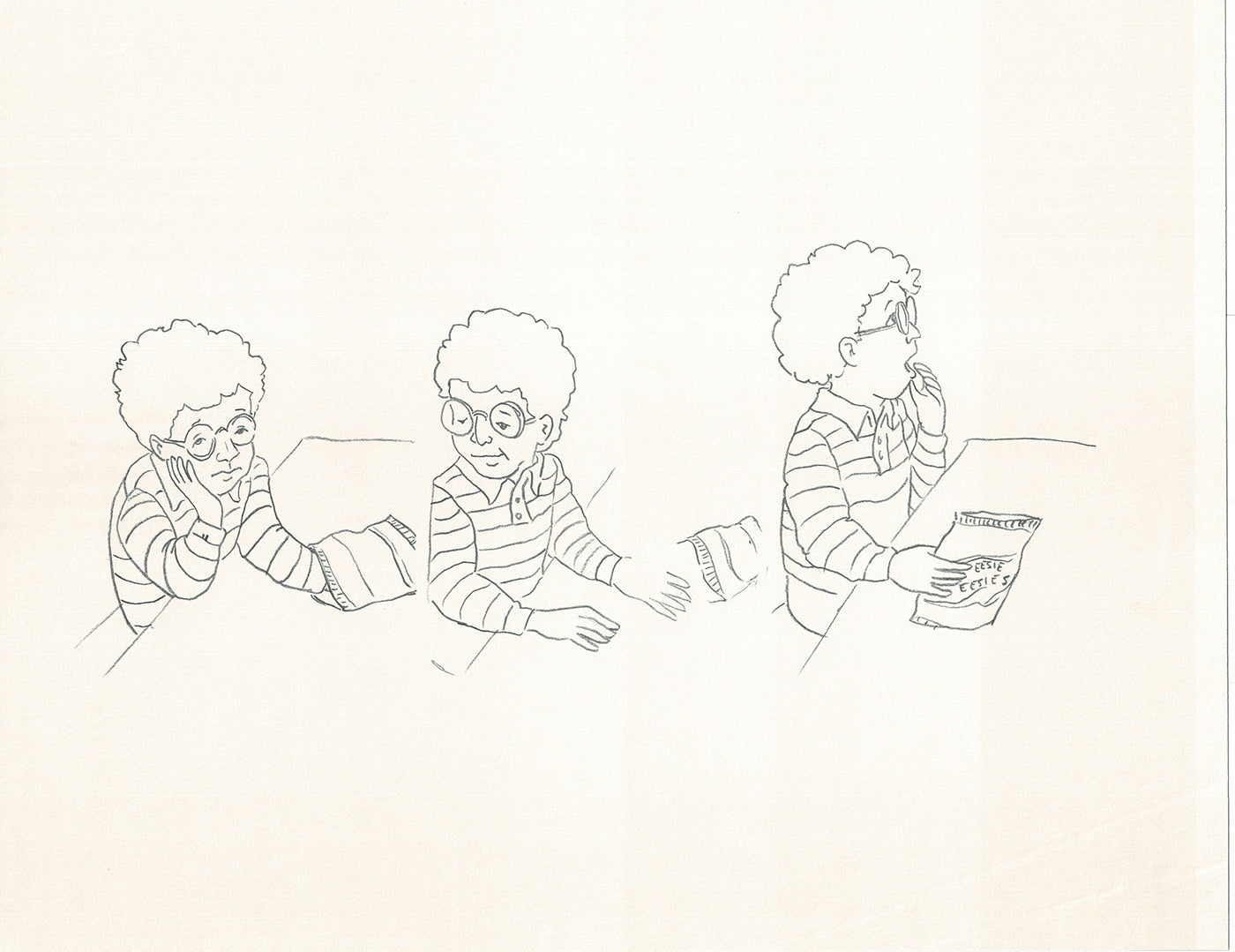 The Magic School Bus Development Drawing from Cartoon Ivanick 1990s DD9