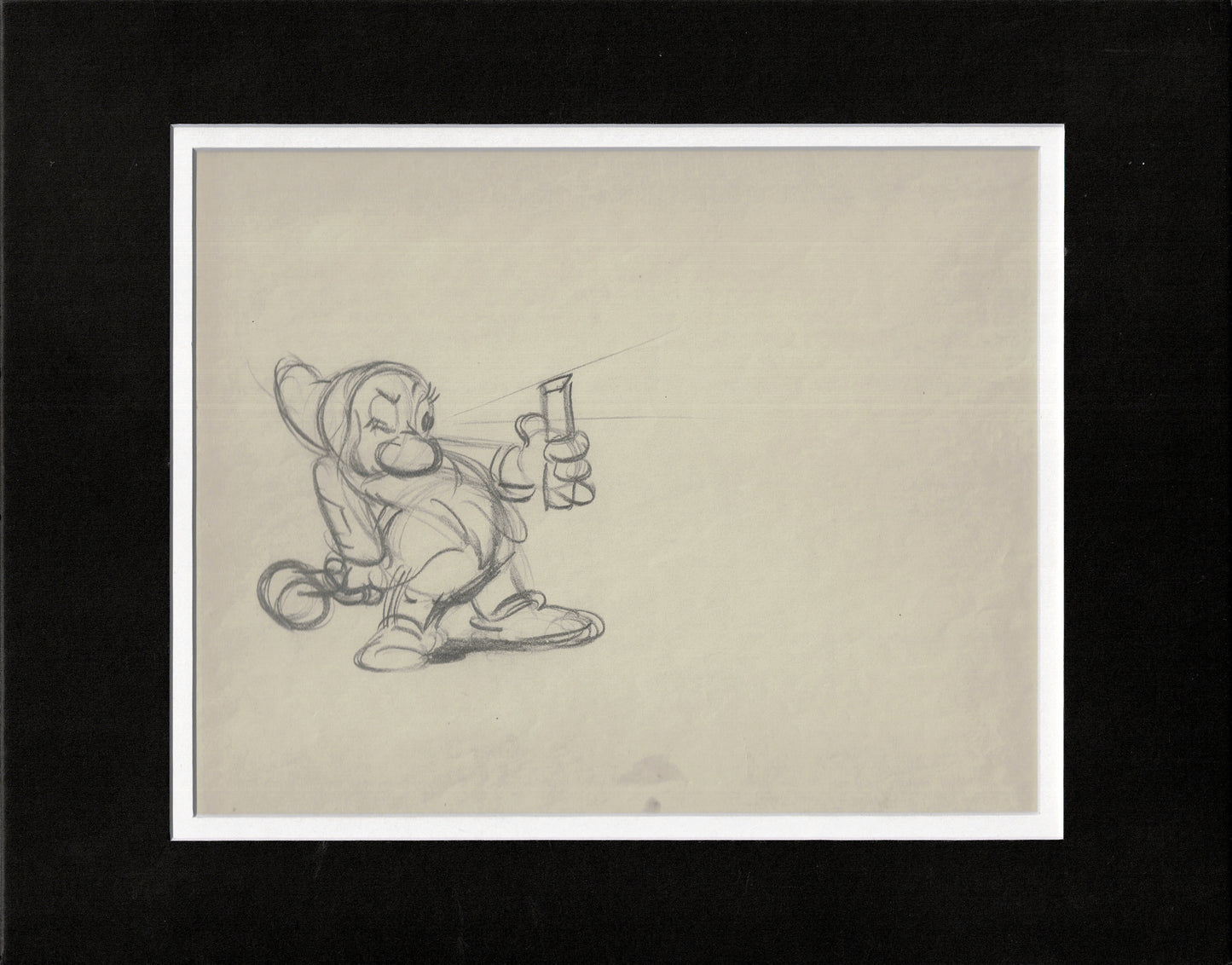 Snow White and the Seven Dwarfs Production Animation Drawing Disney 1937 Matted C-KL
