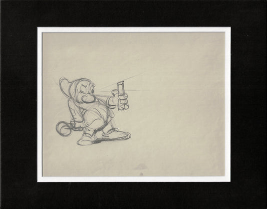 Snow White and the Seven Dwarfs Production Animation Drawing Disney 1937 Matted C-KL
