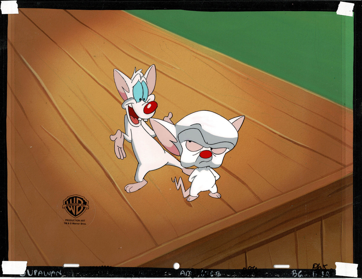 Pinky and The Brain Production Cels and Original Background from Steven Spielberg 1995-98 Warner Brothers 2306