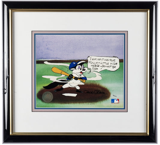Chuck Jones SIGNED Pepe Le Pew MLB Baseball Limited Edition Cel Looney Tunes Warner Brothers 1991 OH (Copy)