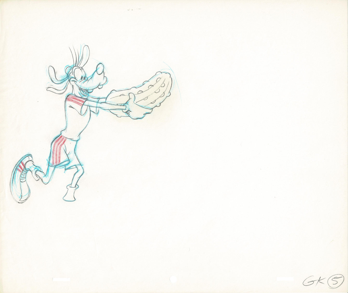 Vintage Walt Disney Sport Goofy Original Production Animation Drawing 5