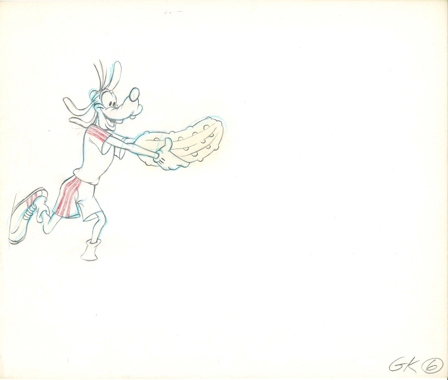 Vintage Walt Disney Sport Goofy Original Production Animation Drawing 6