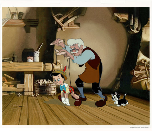 Pinocchio Walt Disney Hand-Painted Limited Edition Cel 2007 Sold-Out OH