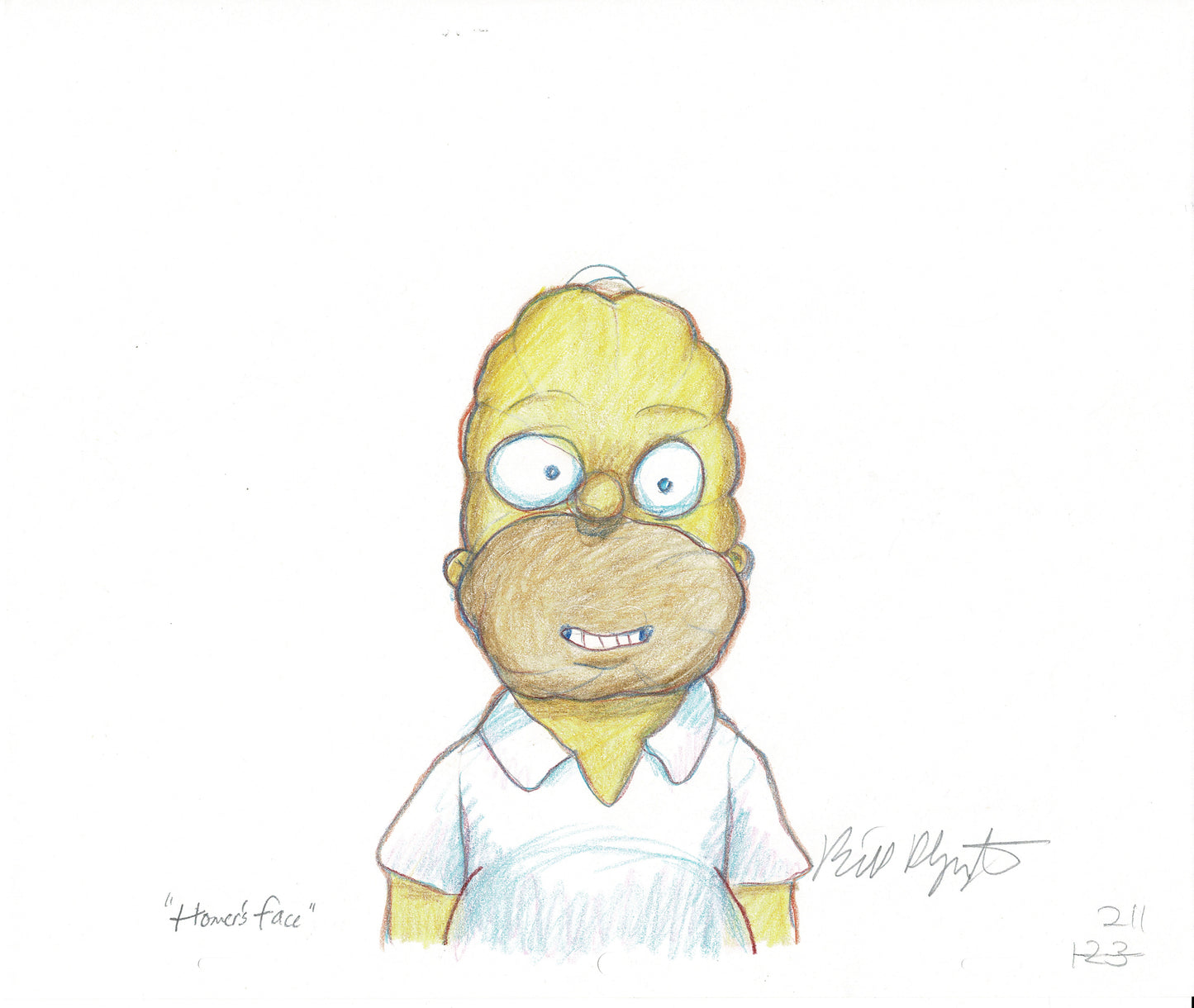 The Simpsons Bill Plympton Signed Homer Couch Gag Original Production Drawings LOT OF 3 Fox 2018