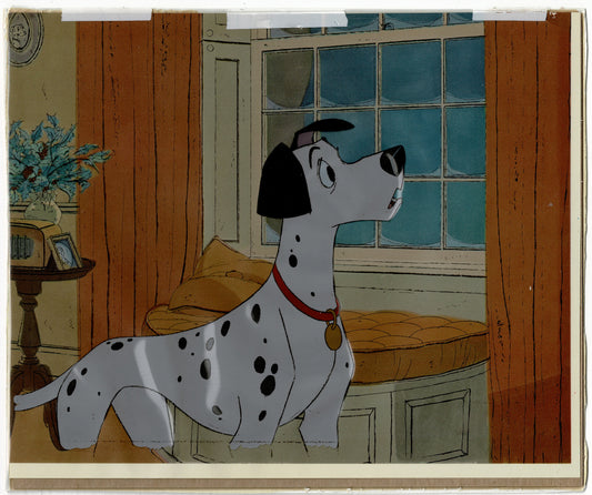 101 Dalmatians Pongo Art Corner Walt Disney Production Animation Cel 1961 C-KO