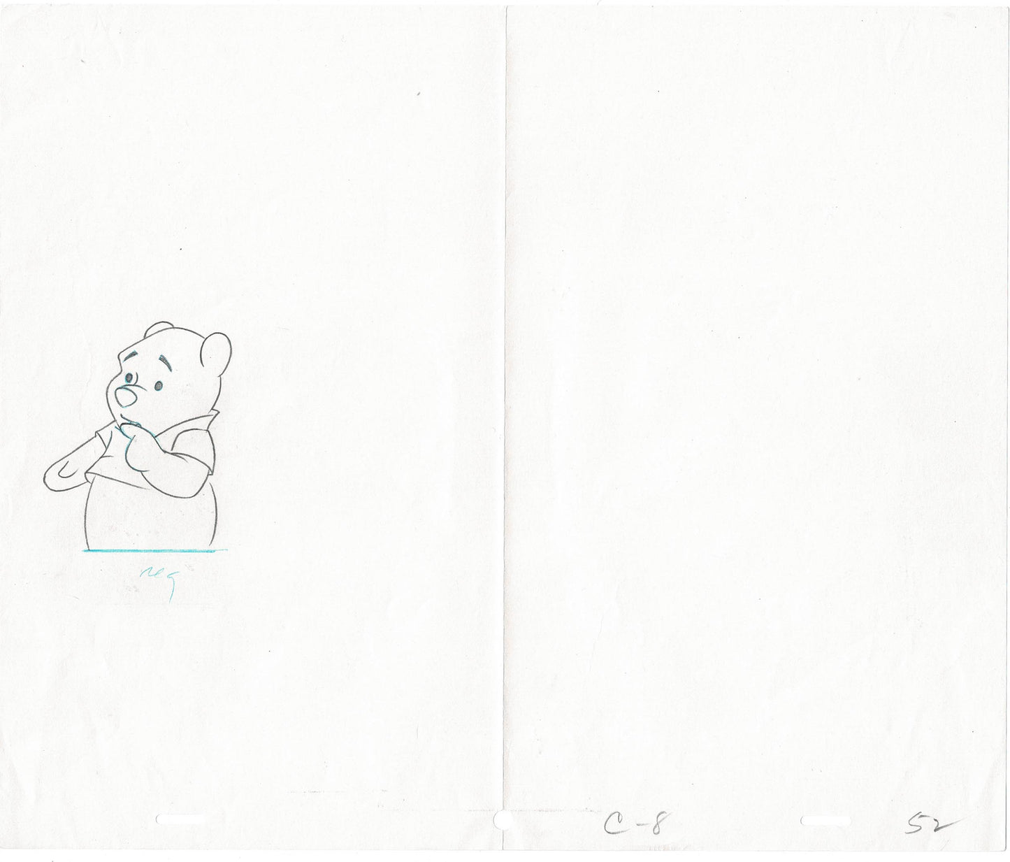 Winnie The Pooh and a Day for Eeyore Production Animation Cel Disney 1983 52