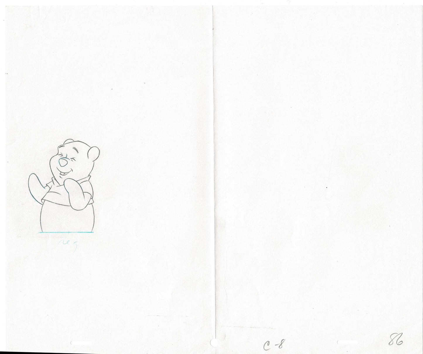 Winnie The Pooh and a Day for Eeyore Production Animation Cel Disney 1983 86