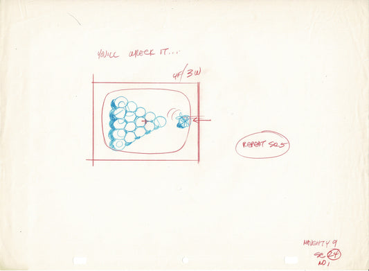 Schoolhouse Rock ABC Original Production Animation Lot of 4 Cel Drawings Naughty Number Nine 1973 14 WITH LYRICS