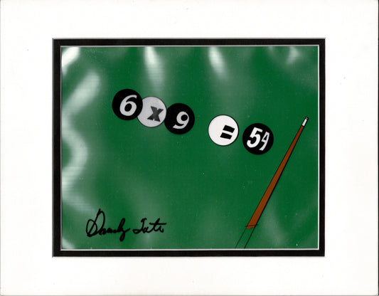 Schoolhouse Rock ABC Original Production Animation Cel Setup Naughty Number Nine 1973 SIGNED by Grady Tate