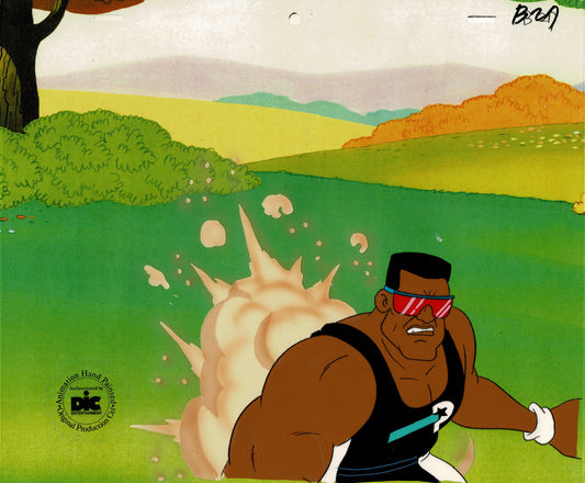 Bo Jackson ProStars Cartoon Original Animation Cel 1991 DIC