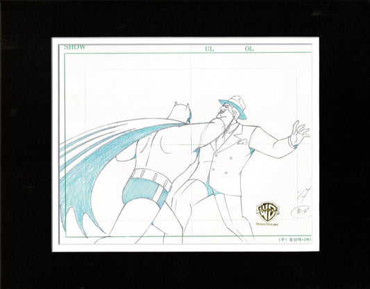Batman the Animated Series Production Animation Cel Drawing Warner Brothers DC 1998 Legends of the Dark Knight Episode 91