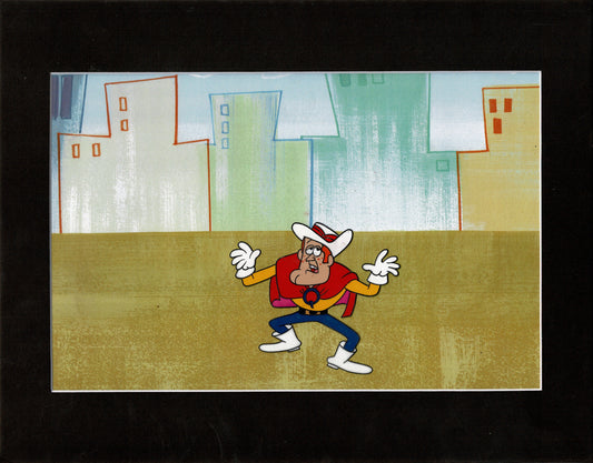 Jay Ward Quake Cereal Production Animation Cel from a Commercial Quaker 1967-1974 69