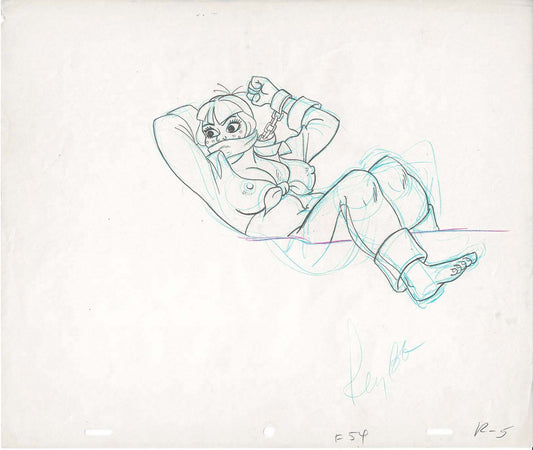 Hey Good Lookin Cartoon Production Animation Cel Drawing from Ralph Bakshi 1973-82 A-r-5