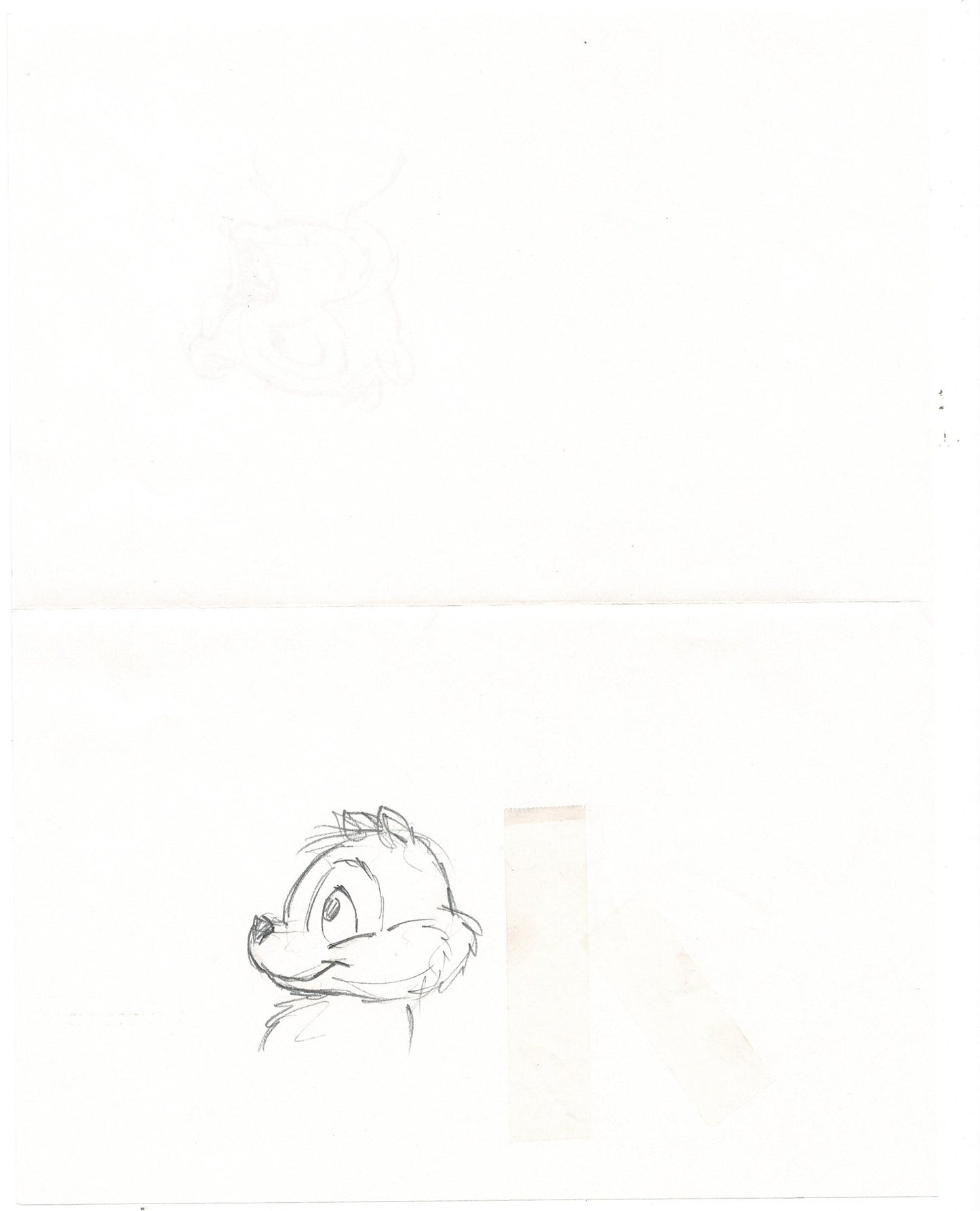 RESCUE RANGERS Walt Disney Production Animation Drawing from Animators Estate 1989-90 3