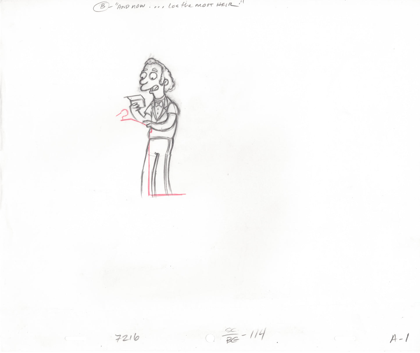 The Simpsons Production Animation Cel Drawing from Fox 389