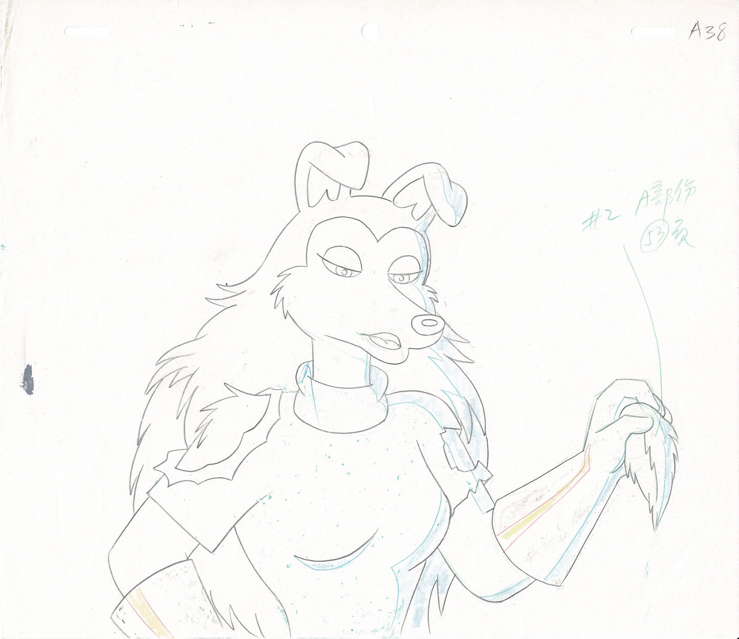 Road Rovers Colleen Animation Cel Drawing Warner Brothers 1996-1997 38