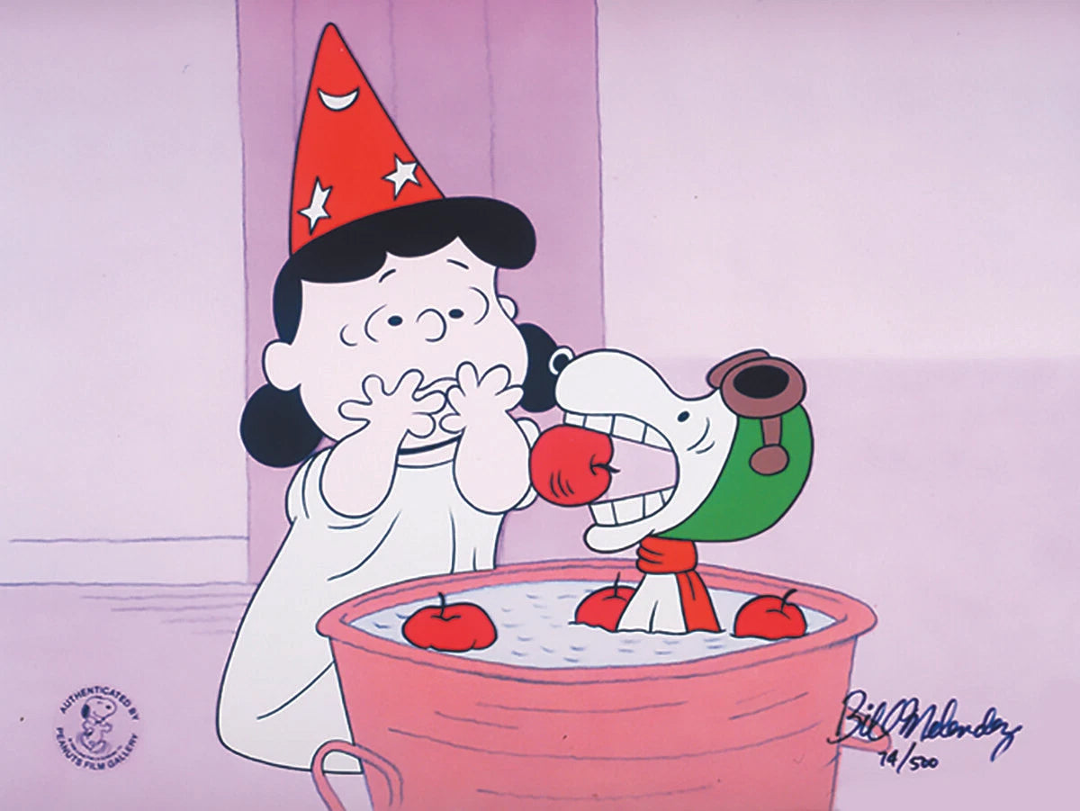 PEANUTS 5 LOT of HALLOWEEN Animation Art Pieces Bill Melendez Snoopy Charles M. Schulz It's The Great Pumpkin Charlie Brown