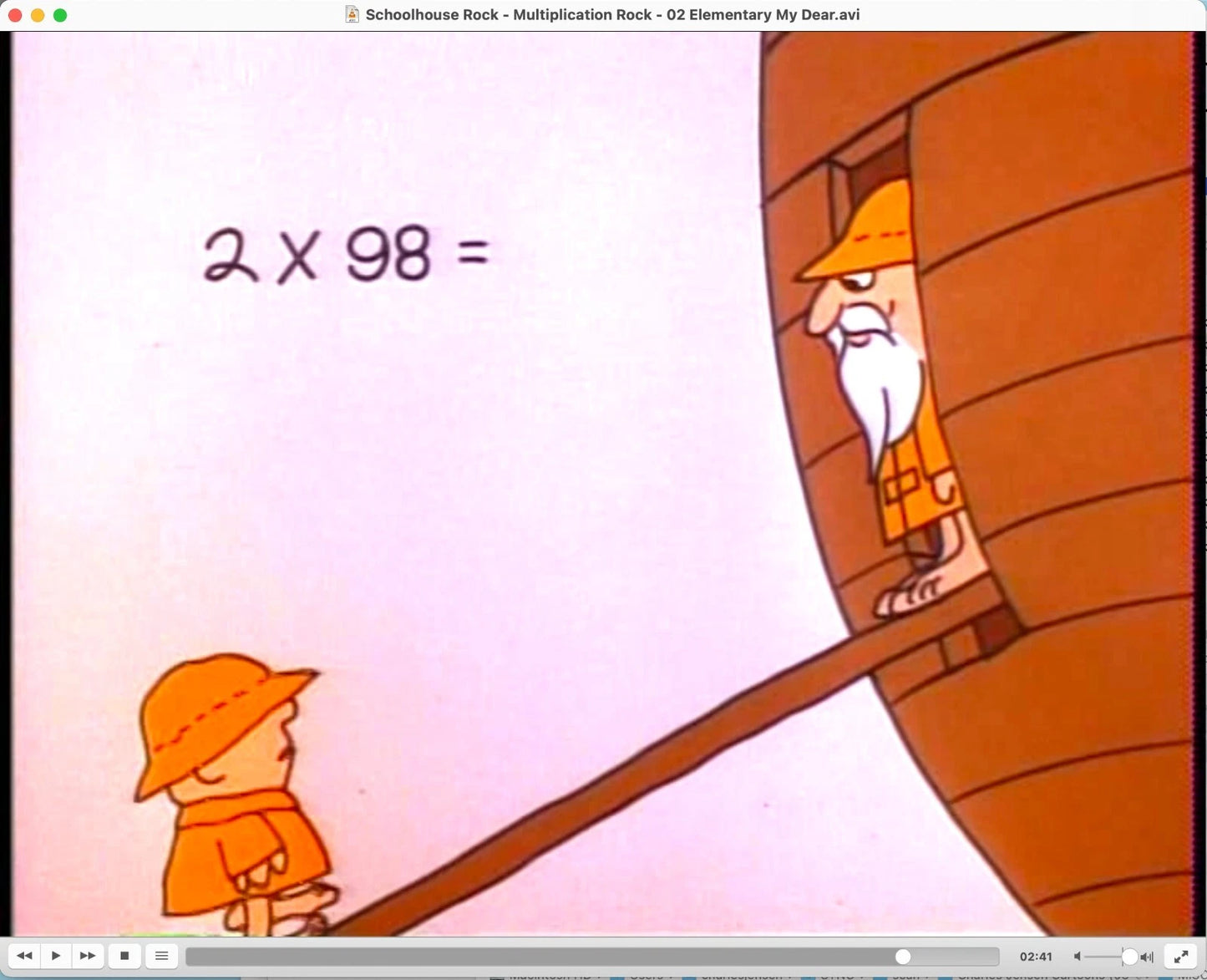 Schoolhouse Rock ABC Original Production Animation Cel and Drawing of Noah's Son from Elementary My Dear 1973 sb4