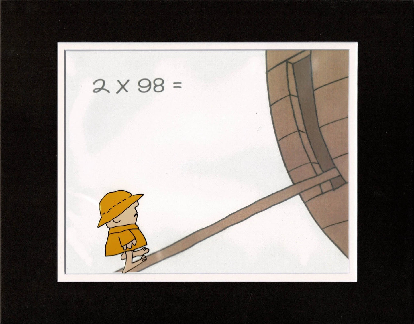 Schoolhouse Rock ABC Original Production Animation Cel and Drawing of Noah's Son from Elementary My Dear 1973 sb4