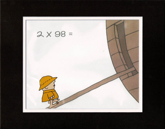 Schoolhouse Rock ABC Original Production Animation Cel and Drawing of Noah's Son from Elementary My Dear 1973 sb4