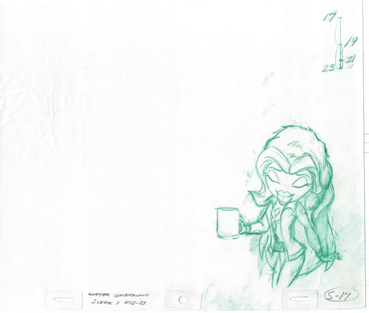 BRATZ Sasha 2 LOT Commercial Production Animation Cel Drawings 2003 F-027