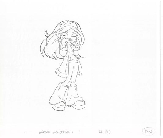 BRATZ Yasmine Commercial Production Animation Cel Drawing 2003 A-013