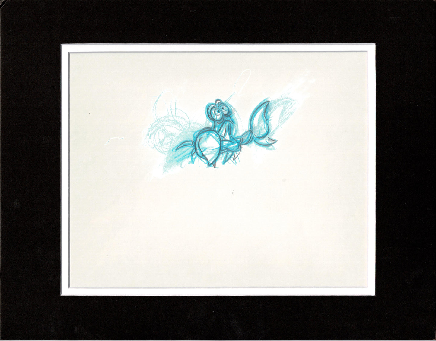 Little Mermaid Sebastian Walt Disney Production Animation Cel Drawing 1989 23m