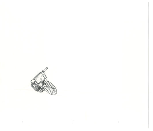 The Simpsons The Simpsons Lisa's Bike Original Production Animation Background Drawing Fox BK-001