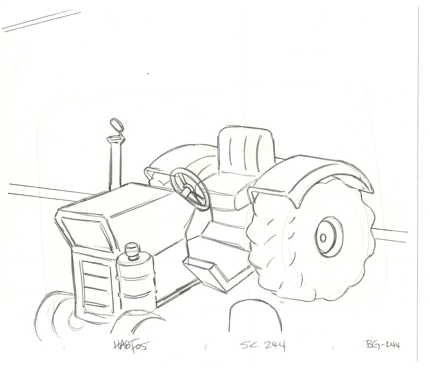 The Simpsons Original Production Animation Background Drawing Fox 2006 BK-004