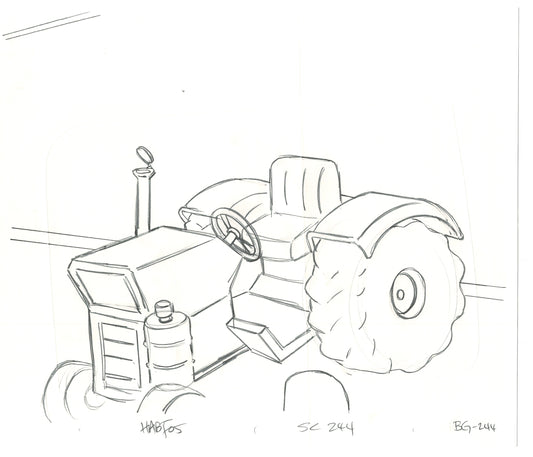 The Simpsons Original Production Animation Background Drawing Fox 2006 BK-004