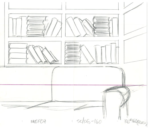 The Simpsons Original Production Animation Background Drawing Fox 2006 BK-017