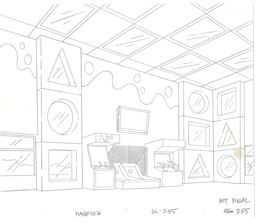 The Simpsons Original Production Animation Background Drawing Fox 2006 BK-022