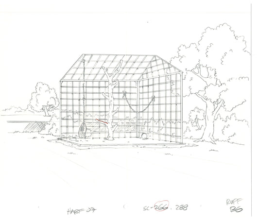 The Simpsons Original Production Animation Background Drawing Fox 2006 BK-025