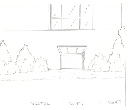 The Simpsons Original Production Animation Background Drawing Fox 2005 BK-035