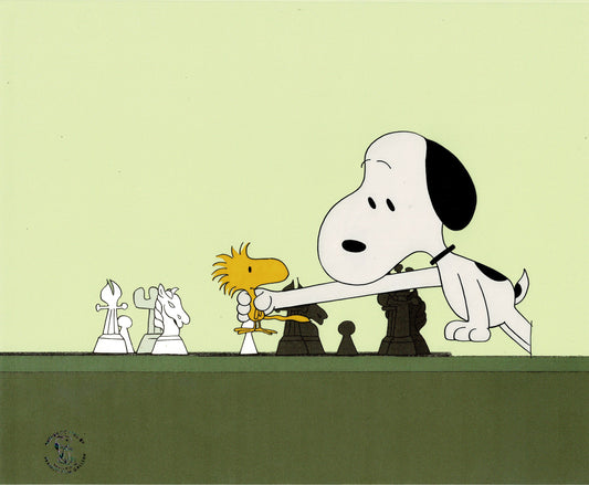 Snoopy Come Home with Woodstock Production Animation Cel with Drawing 1972 from Charles Schulz Peanuts Melendez Studio 45