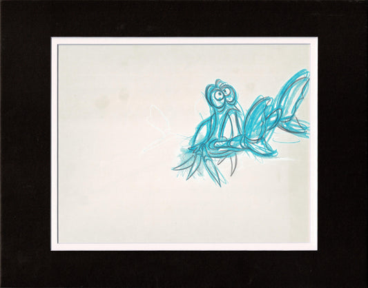 Little Mermaid Sebastian Walt Disney Production Animation Cel Drawing 1989 25