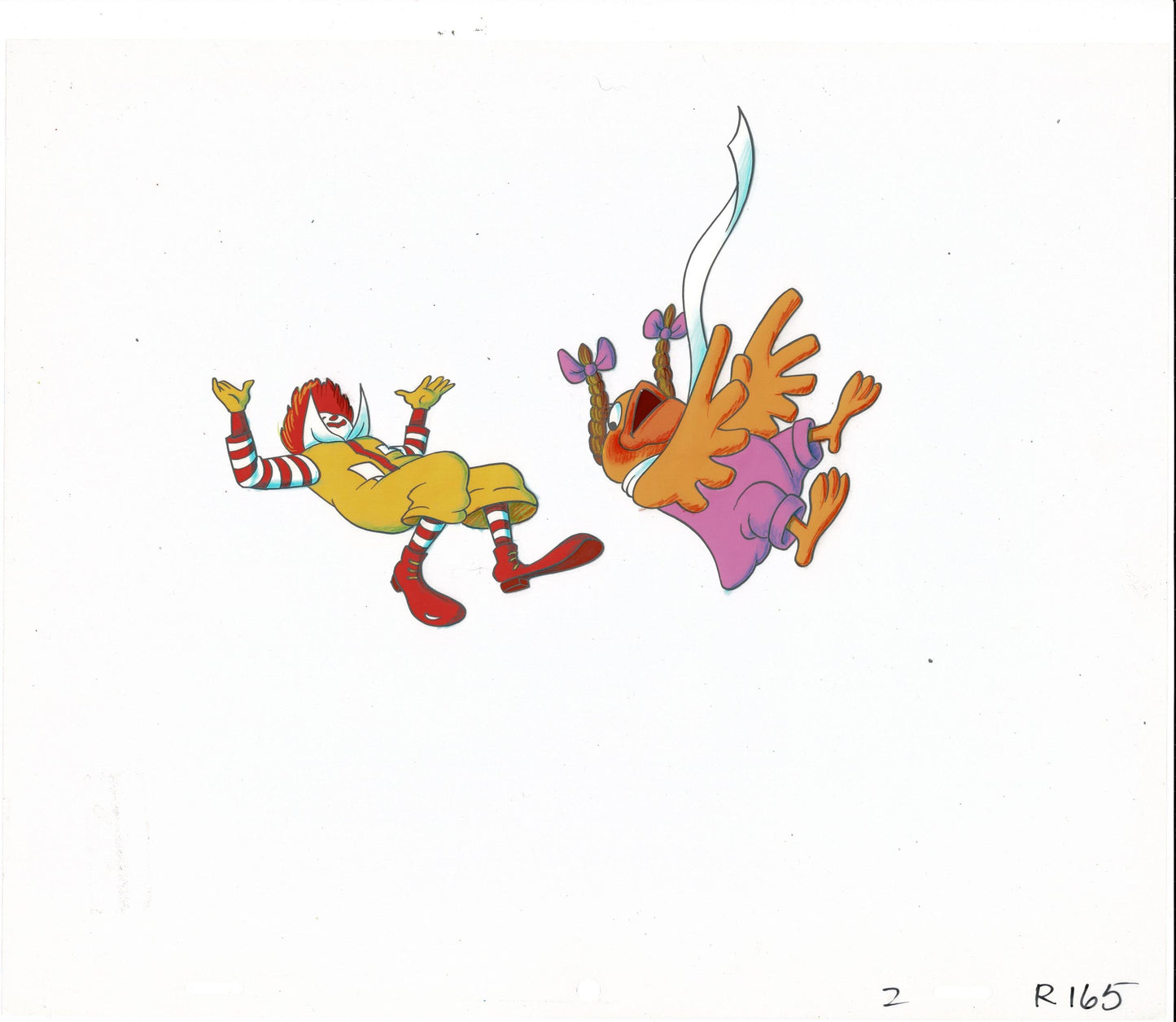 McDonalds Ronald Birdie Commercial Production Animation Cel 165